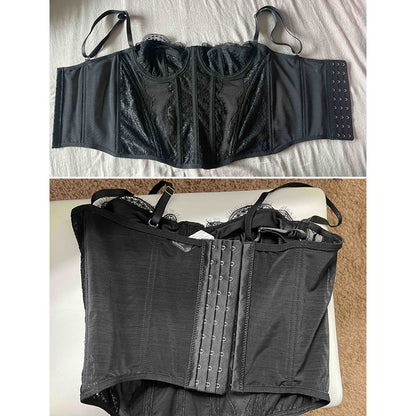 Mesh Lace Bustier Corset Top